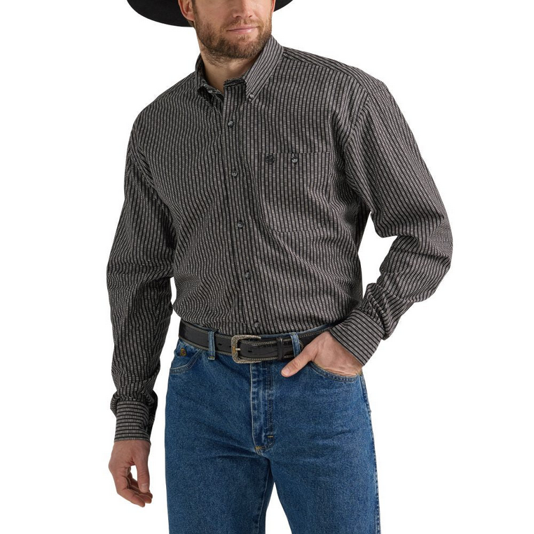 Wrangler - Camisa de manga larga George Strait para hombre - 112352724