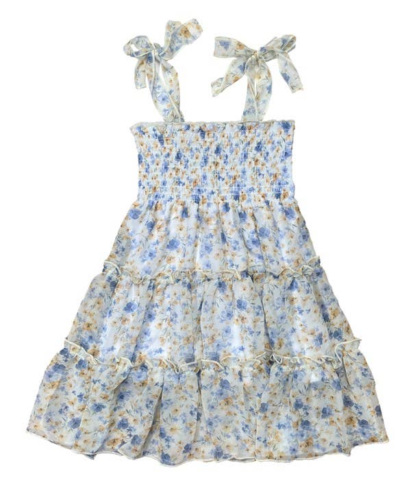 Unik - Girls Chiffon Flower Dress - DR1956