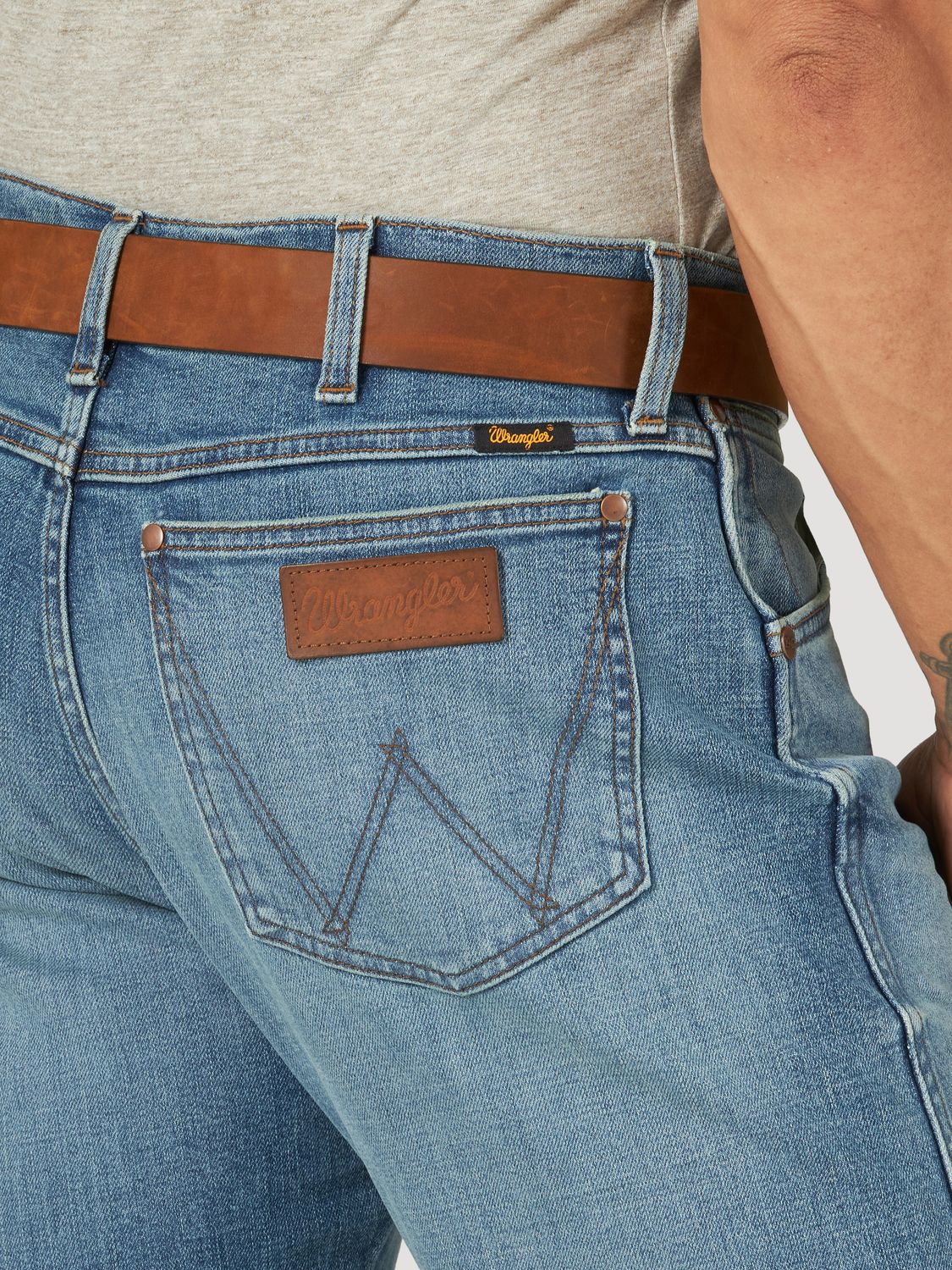 Wrangler - Jeans Retro Verdes Slim Rectos para Hombre - 88MWPGR