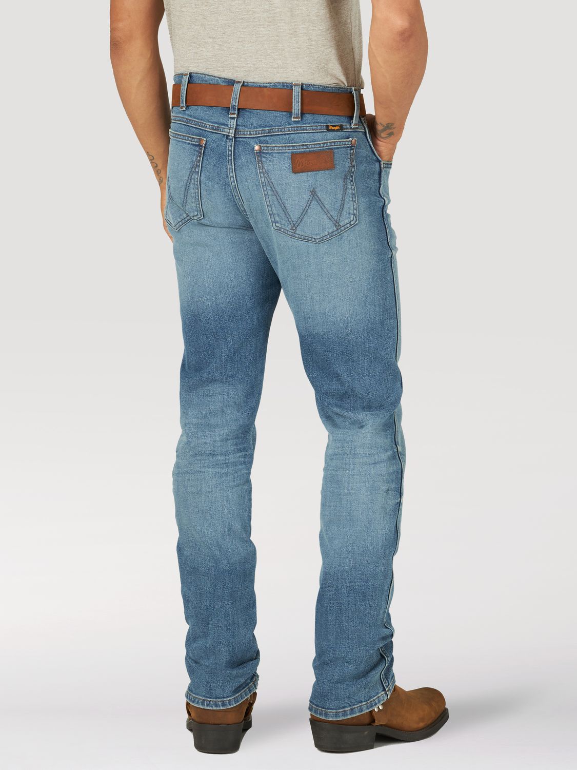 Wrangler - Jeans Retro Verdes Slim Rectos para Hombre - 88MWPGR