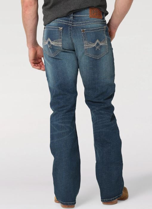 Wrangler - Vaqueros ajustados Rock 47 para hombre - 112315120