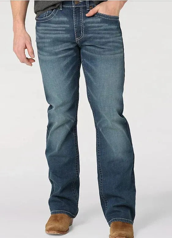 Wrangler - Vaqueros ajustados Rock 47 para hombre - 112315120