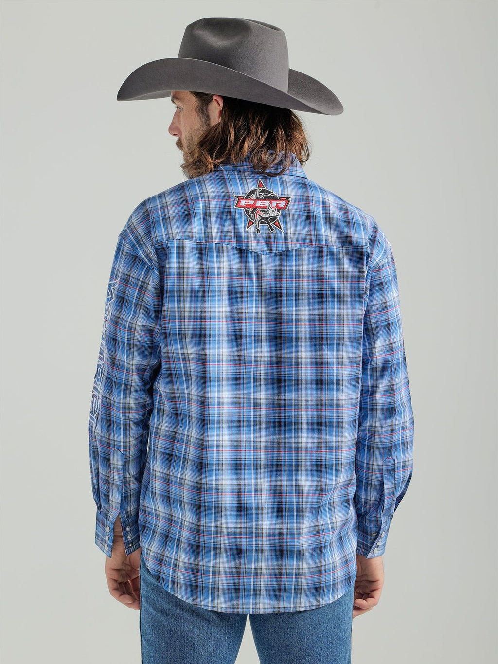 Wrangler - Camisa de manga larga con logo PBR para hombre - 112324696