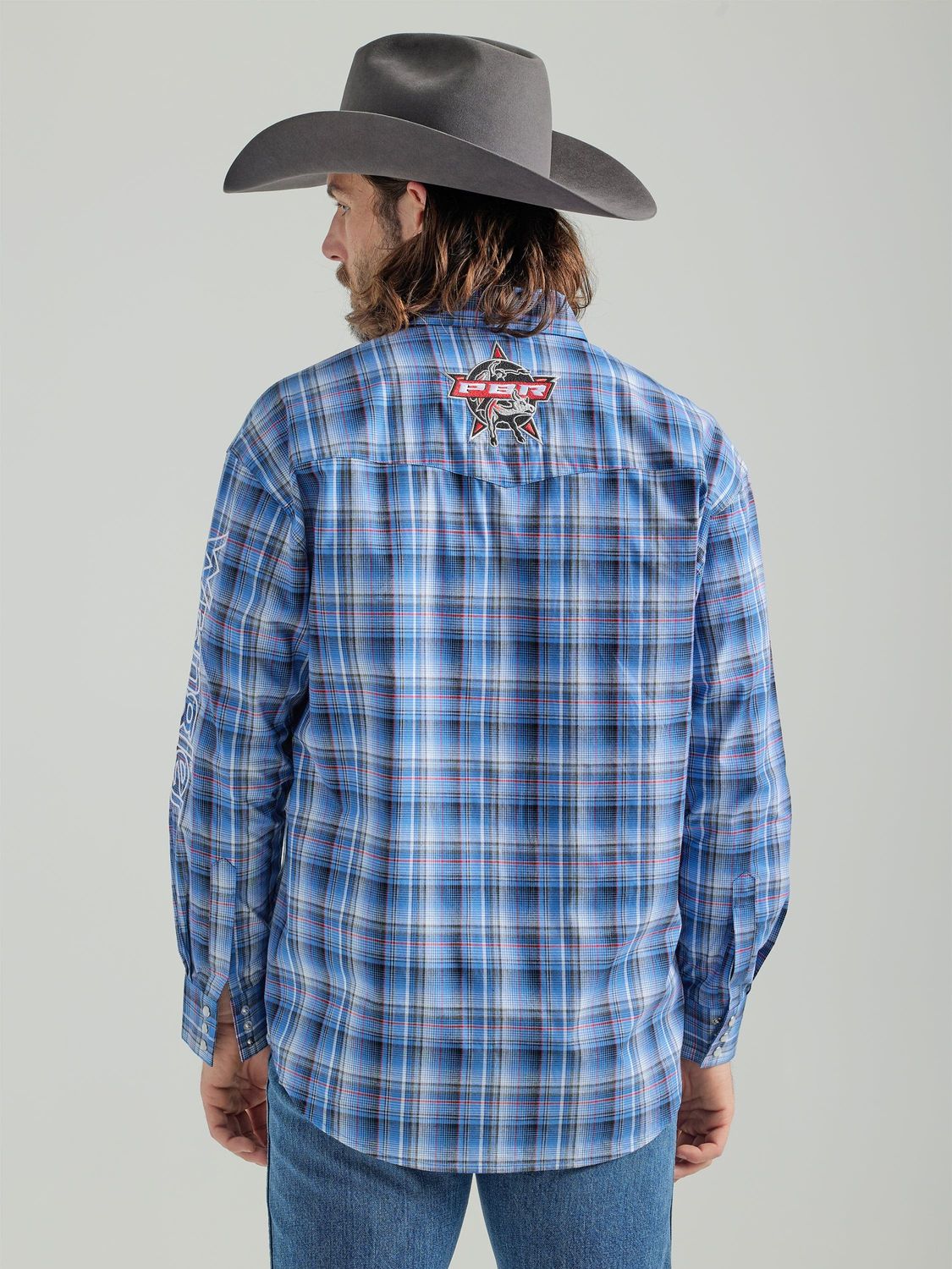 Wrangler - Camisa de manga larga con logo PBR para hombre - 112324696