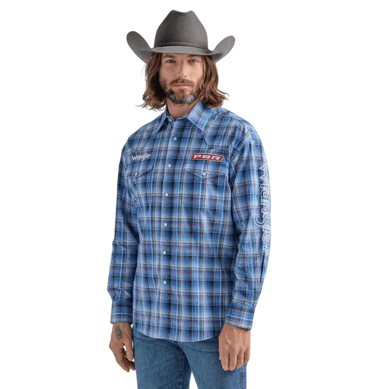 Wrangler - Camisa de manga larga con logo PBR para hombre - 112324696