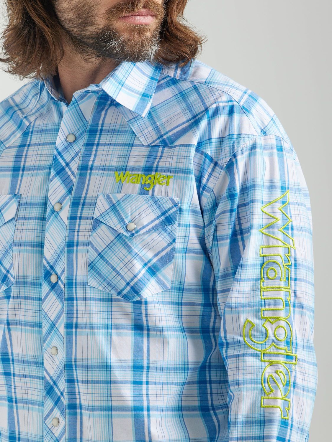 Wrangler - Men's Logo Long Sleeve Shirt - 112324644