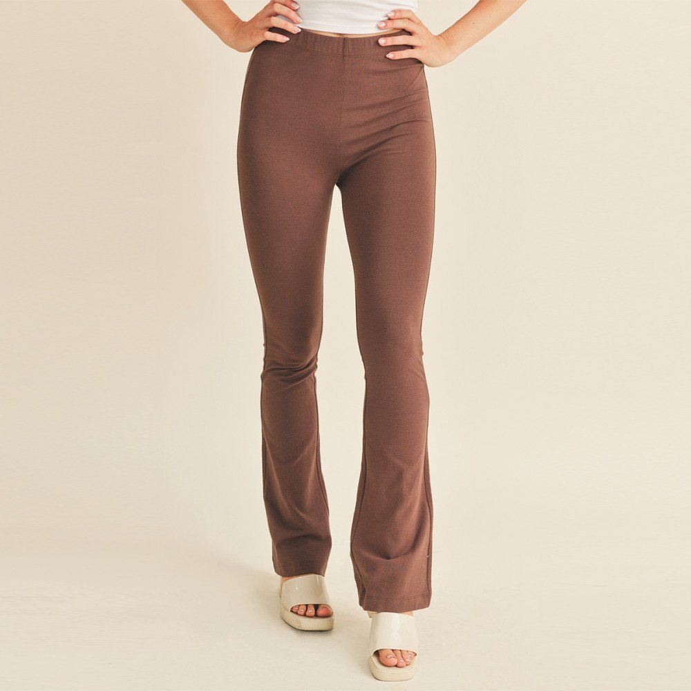 Ambiance - Women's Pull On High Waist Flare Pants - 73625