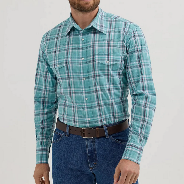 Wrangler - Camisa Western para Hombre Resistente a las Arrugas - 112355416