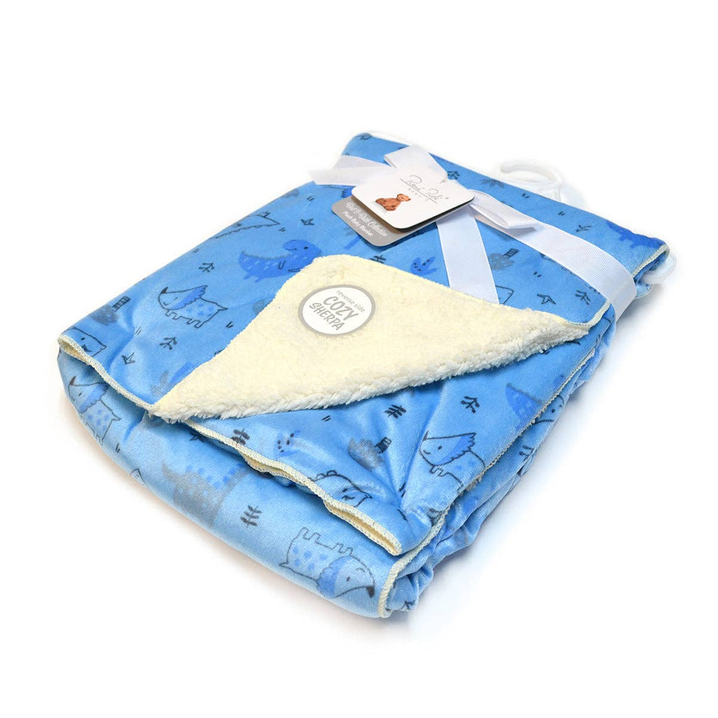 Manta de bebé súper suave de sherpa, reversible y acogedora - R433F104