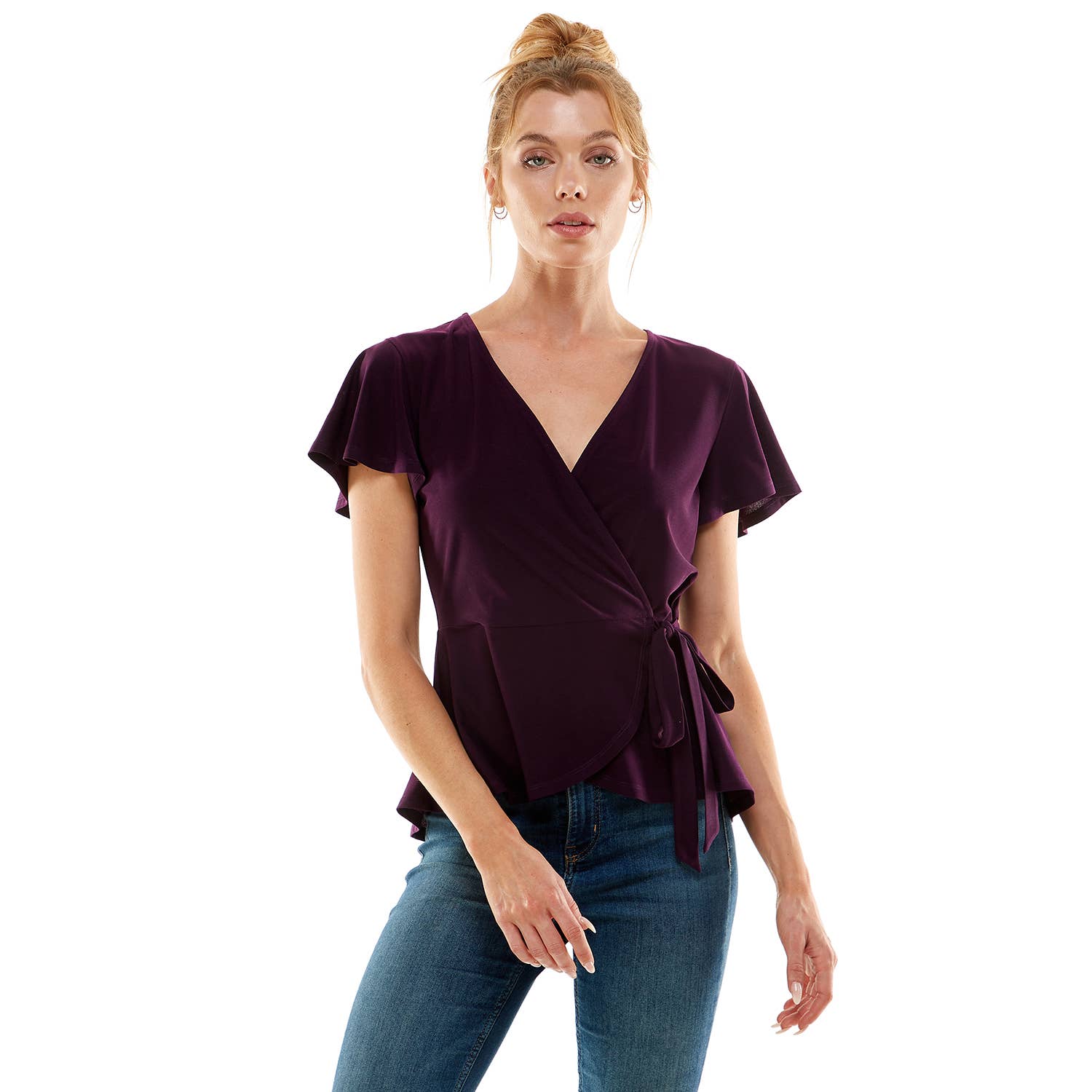 Lily Star - Blusa cruzada suave con estampado floral - MT1185036WPL