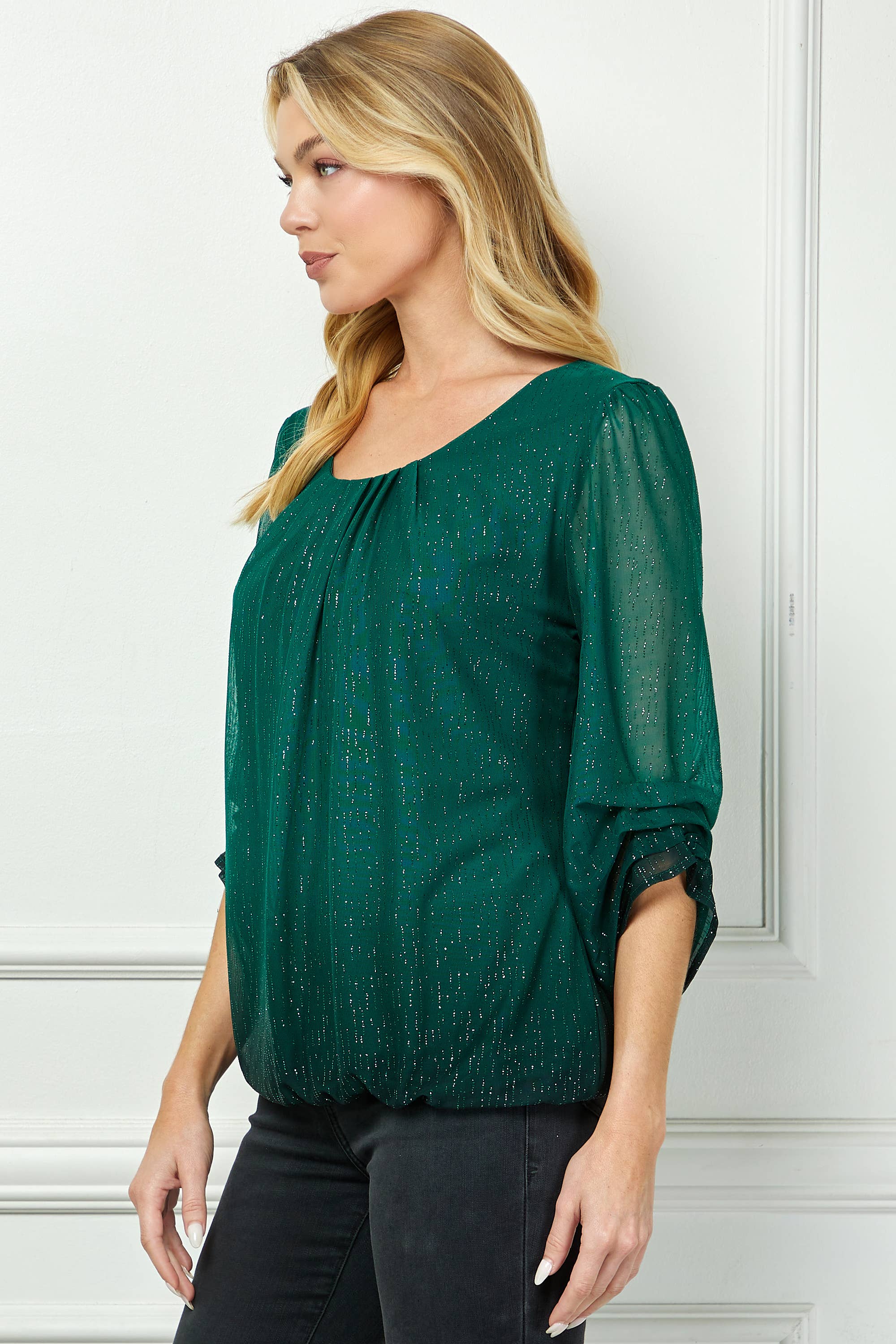 Winslow Collection - Women’s Radiance Ombre Sparkle Blouse - G51014U122