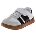 Josmo Retro Varsity White Black Sporty Sneakers - 96992H