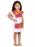 Vestido Artesanal Bordado 50% Algodón, 50% Poliéster Blanco 601662