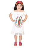 Vestido Artesanal Bordado 100% Algodón Beige 602499