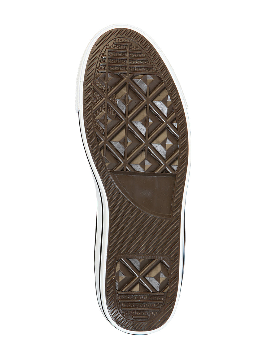 Zapatillas Artesanales Bordadas Lona Textil Blanca 602781