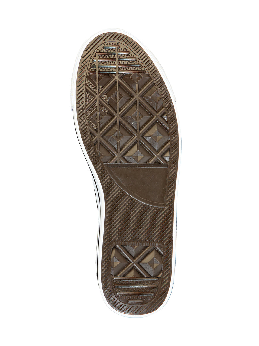 Zapatillas Artesanales Bordadas Lona Textil Negras 602783