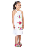 Girls Artisanal Embroidered Dress 100% Cotton White 603590
