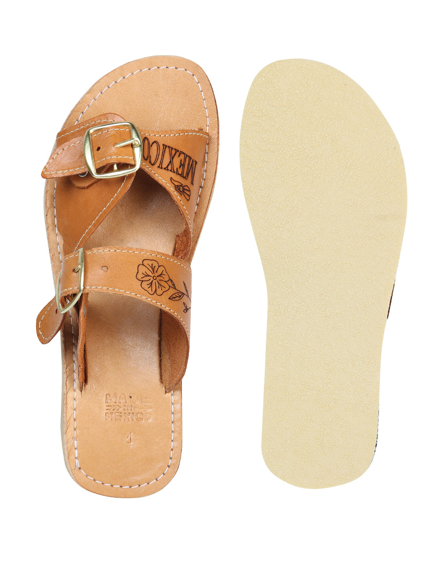 Women's Mexican Artisanal Sandals Leather Tang 603925