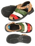 Boys Artisanal Mexican Sandals Leather Tricolor 603944