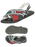 Men's Mexican Artisanal Sandals 50% Leather, 50% Synthetic Black  603954