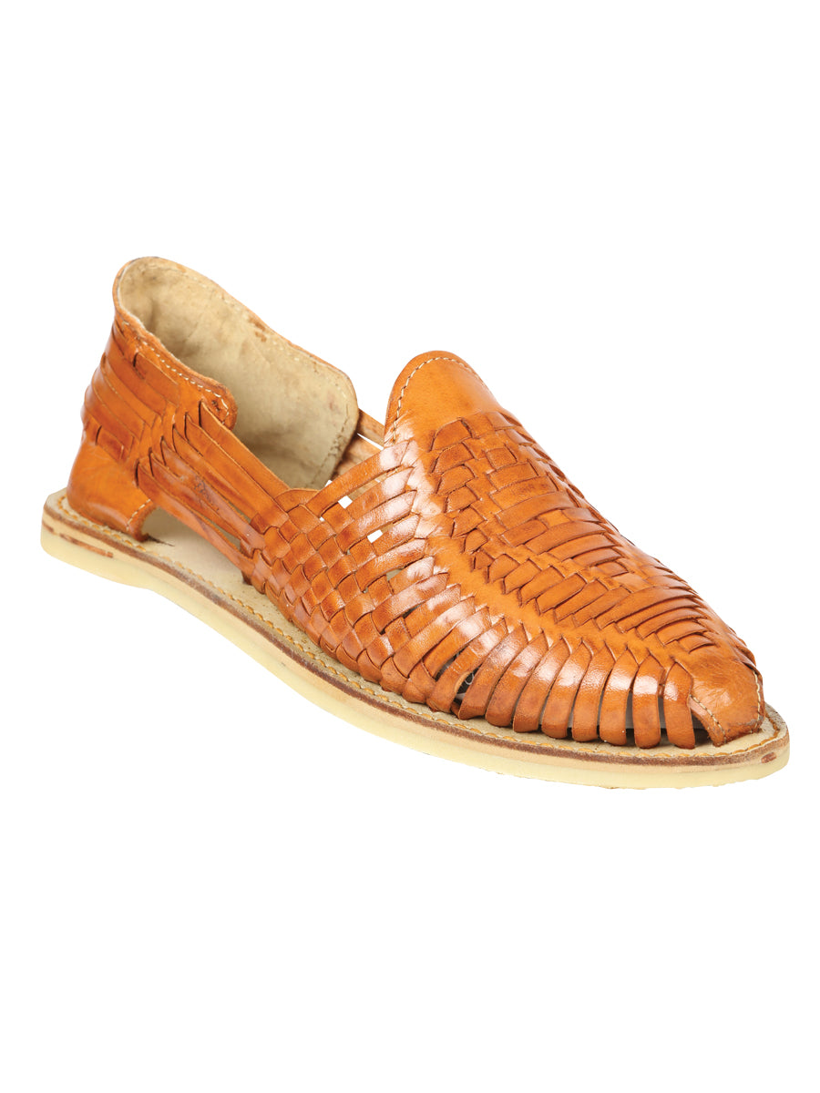 Women's Mexican Artisanal Sandals Leather Tan 604016