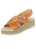 Women's Mexican Artisanal Sandals Leather Honey 604021