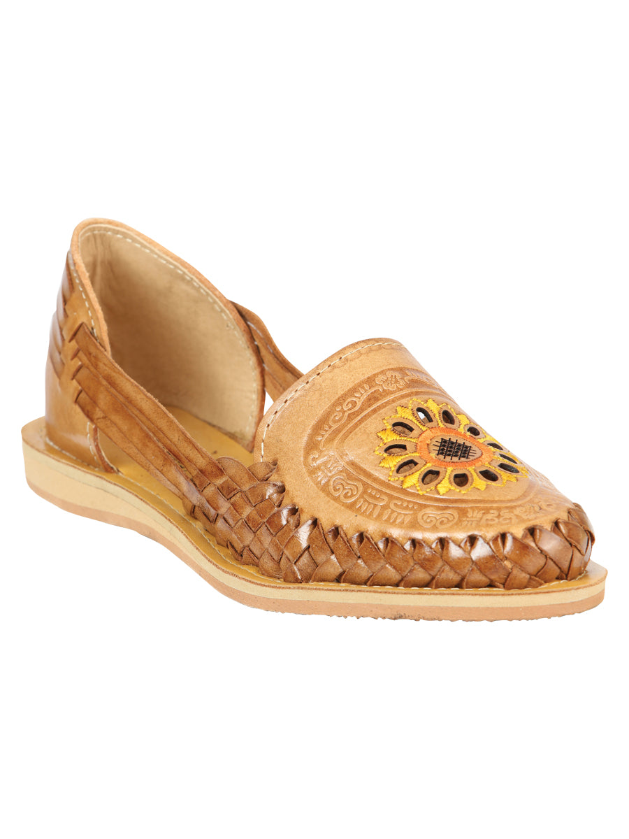 Women's Mexican Artisanal Sandals Leather Tang 604024