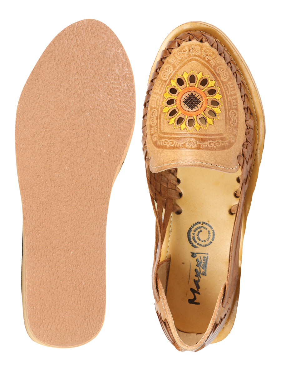 Women's Mexican Artisanal Sandals Leather Tang 604024