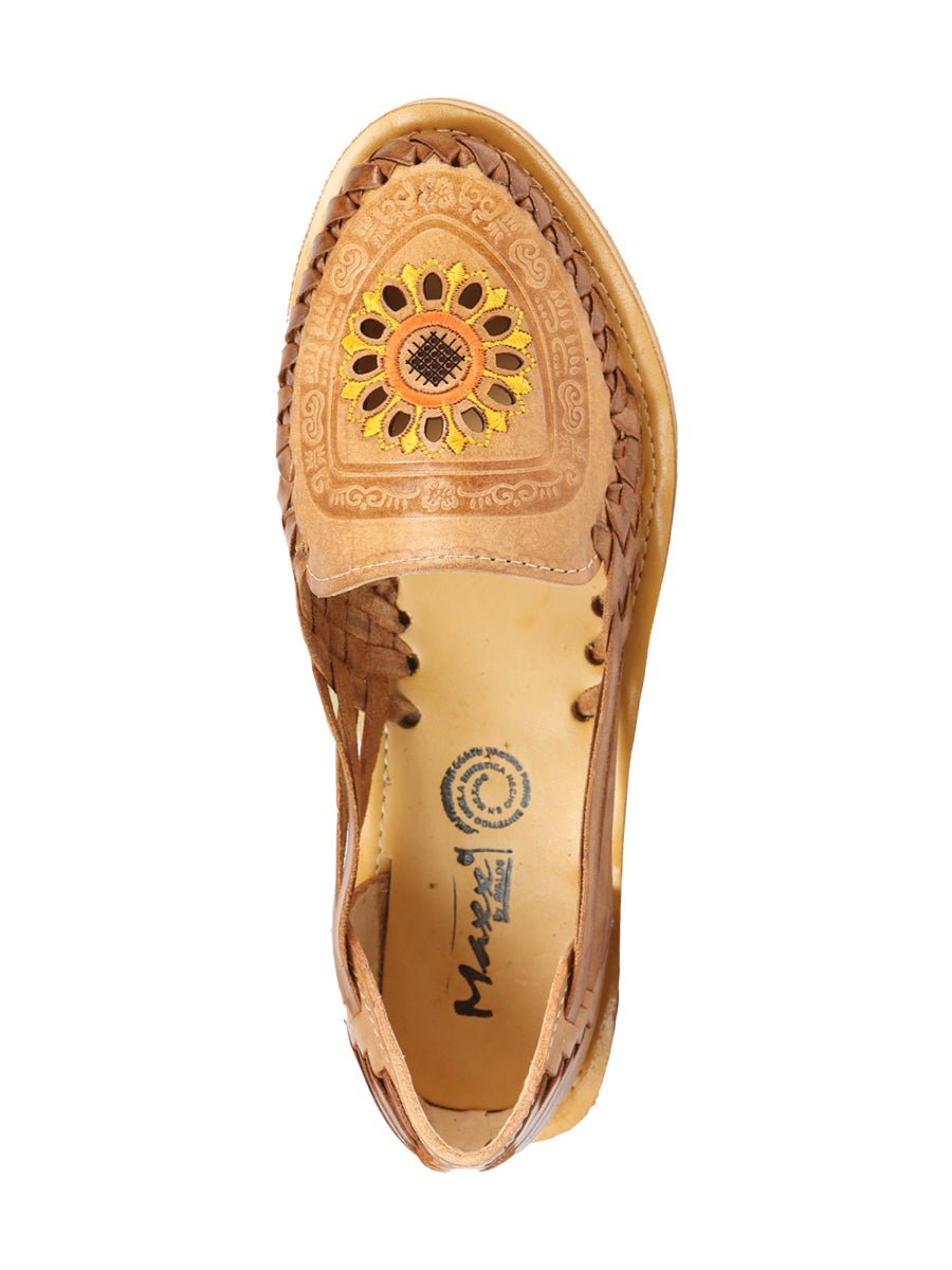 Women's Mexican Artisanal Sandals Leather Tang 604024