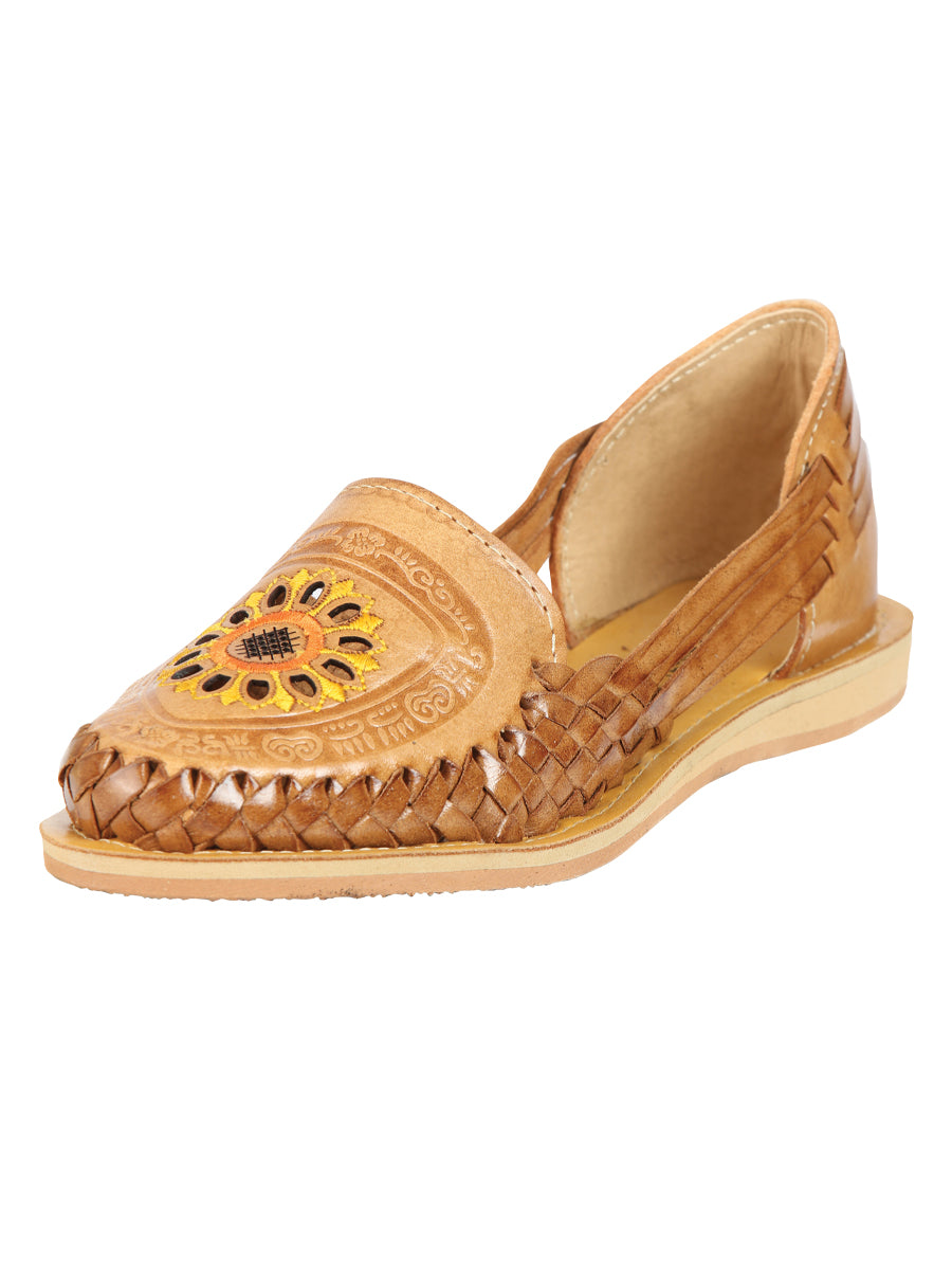 Women's Mexican Artisanal Sandals Leather Tang 604024