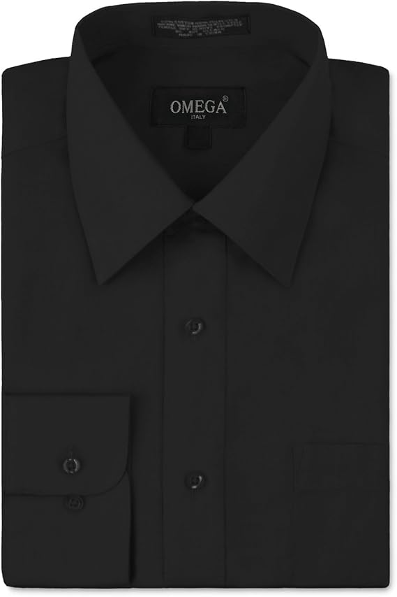 Men's  OMEGA ITALY Long Sleeve Dress Shirts (S-L) RN153145