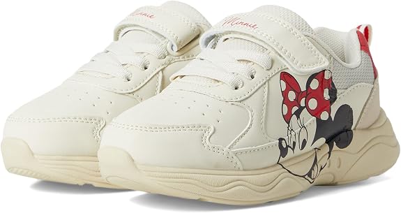 Minnie Mouse Kids Sneakers Girls Cute Comfy Lightweight Strap-On Shoes - CH97009
