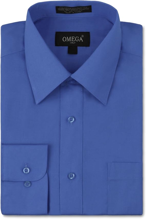 Men's  OMEGA ITALY Long Sleeve Dress Shirts (S-L) RN153145