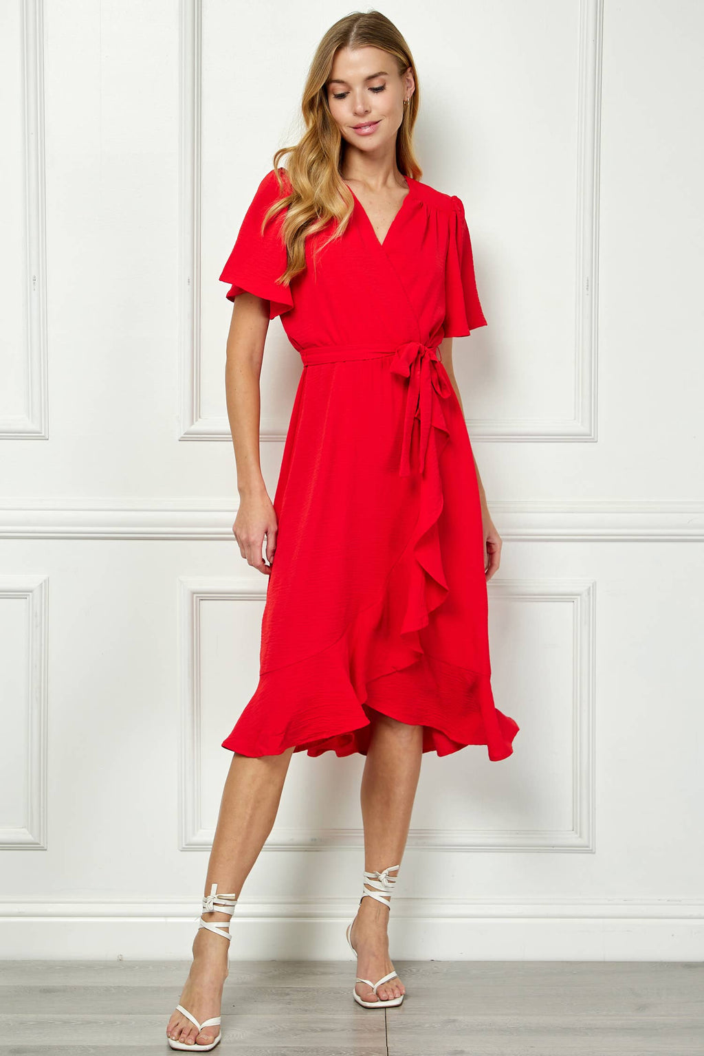 Colección Winslow - Vestido cruzado falso de elegancia clásica para mujer - Y95651P33
