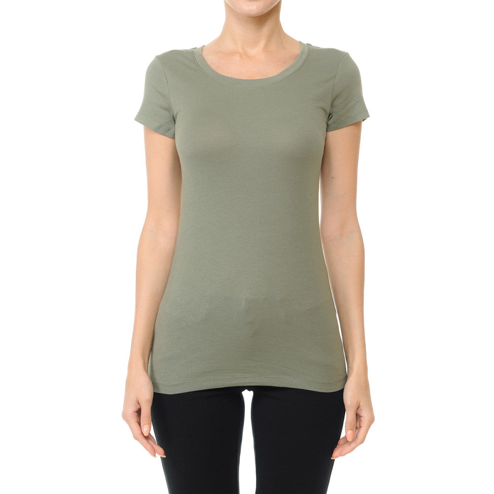 Ambiance - Women Short Sleeve Round Neck T-shirt - 64000