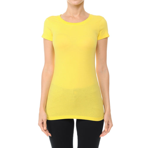Ambiance - Camiseta de manga corta y cuello redondo para mujer - 64000