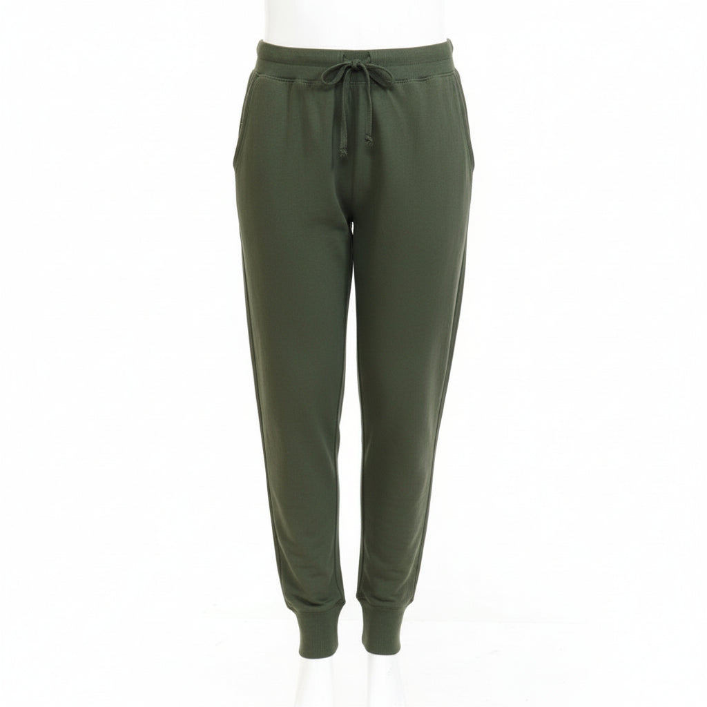 Ambiance - Woman's French Terry Cuffed Joggers [Plus Size] - 65776XL