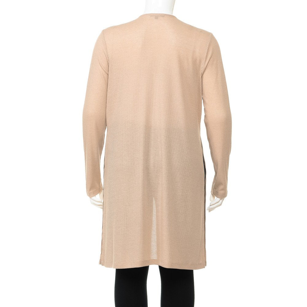 Ambiance - Cárdigan Largo de Hacci para Mujer [Talla Grande] - 68384XL