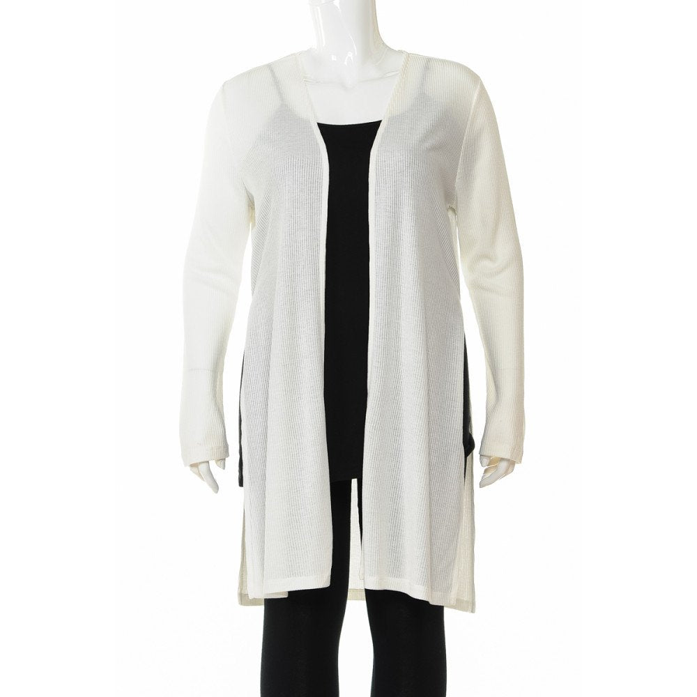 Ambiance - Cárdigan Largo de Hacci para Mujer [Talla Grande] - 68384XL