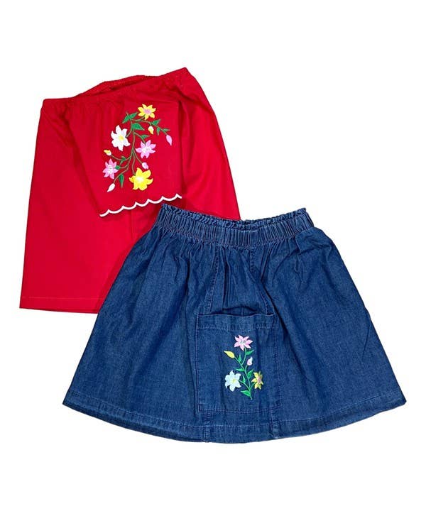 Unik - Girls Embroidered Skirt Set - SK2294