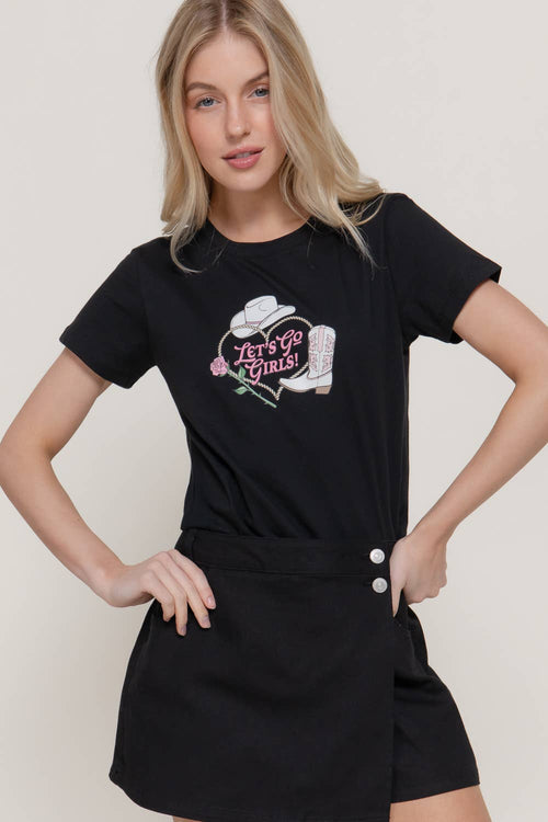 Active USA - Short Sleeve Crew Neck Graphic T-Shirt - T15095