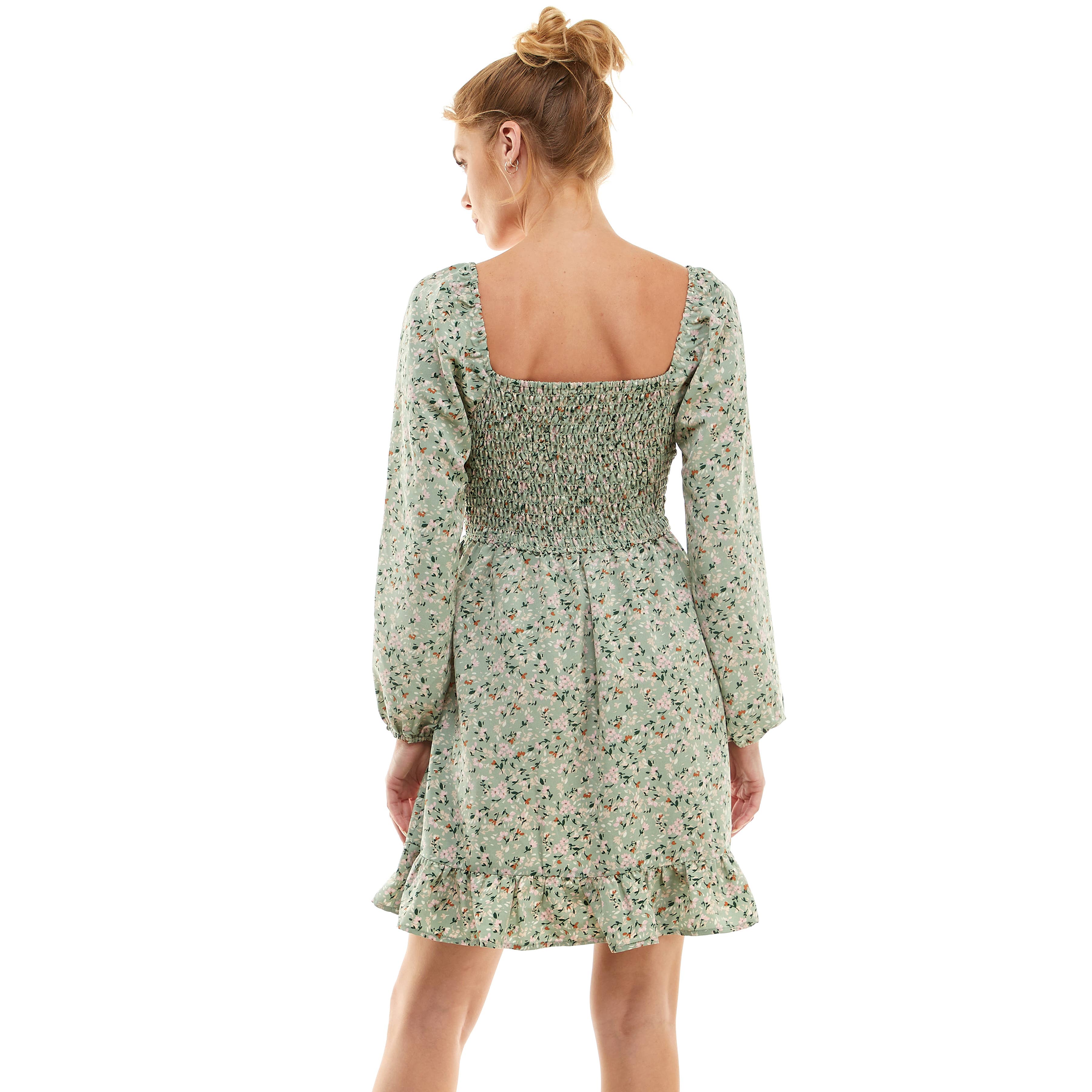 Colección Winslow - Vestido cruzado con corsé Wildflower Whisper para mujer - A468254B72
