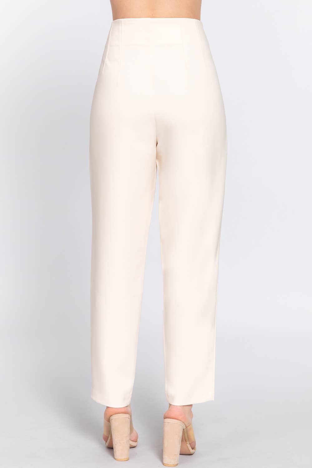 Active USA - Pantalón Largo de Cintura Alta con Pliegues - P13839