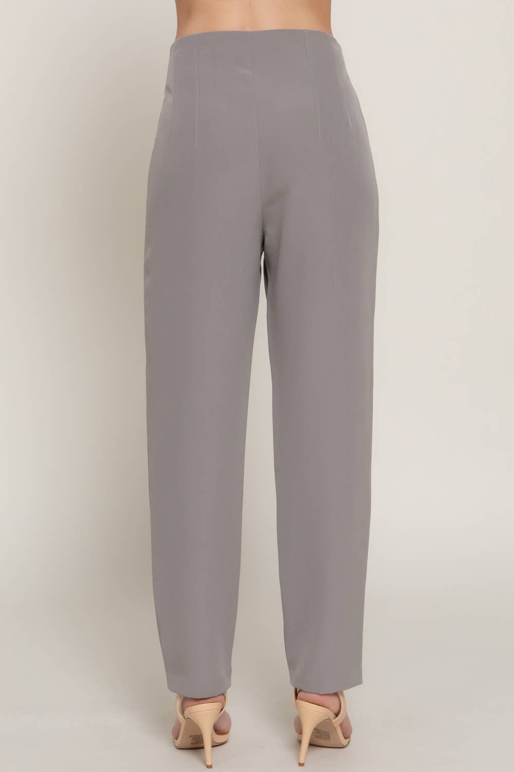 Active USA - Pantalón Largo de Cintura Alta con Pliegues - P13839