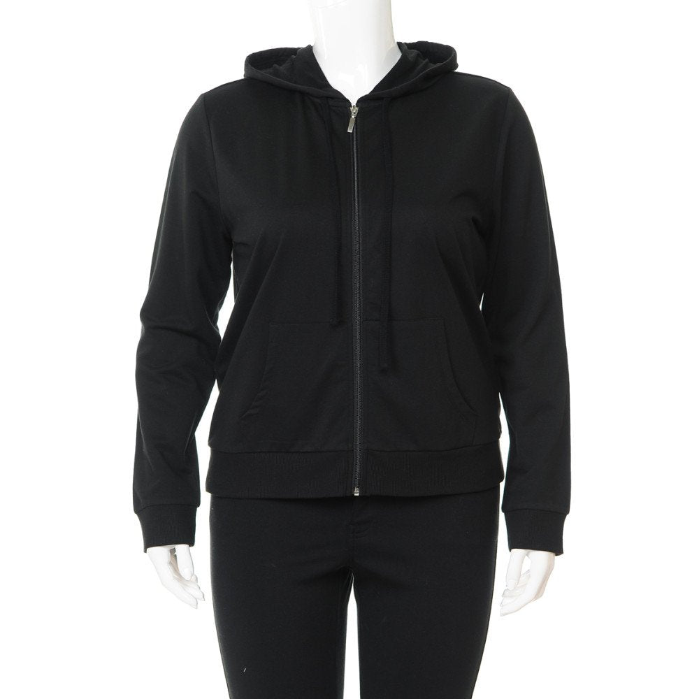 Ambiance - Women's French Terry Hoodie [Plus Size] - 70675XL