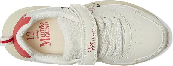 Minnie Mouse Kids Sneakers Girls Cute Comfy Lightweight Strap-On Shoes - CH97009