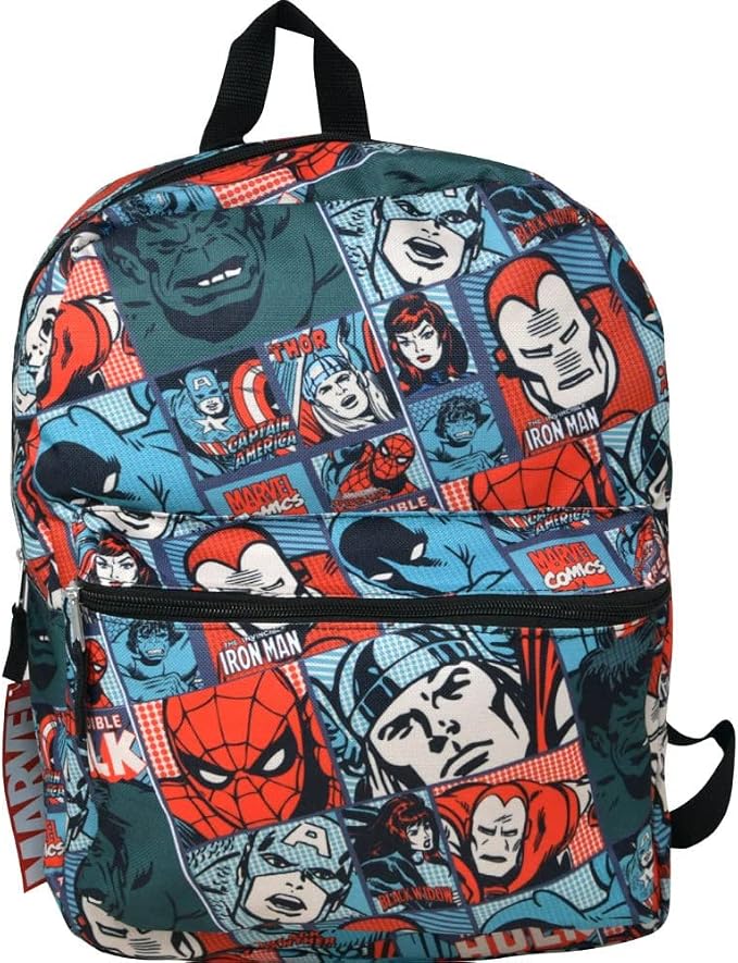 Marvel Comic Strip All Over Print 16" Backpack - COMBP
