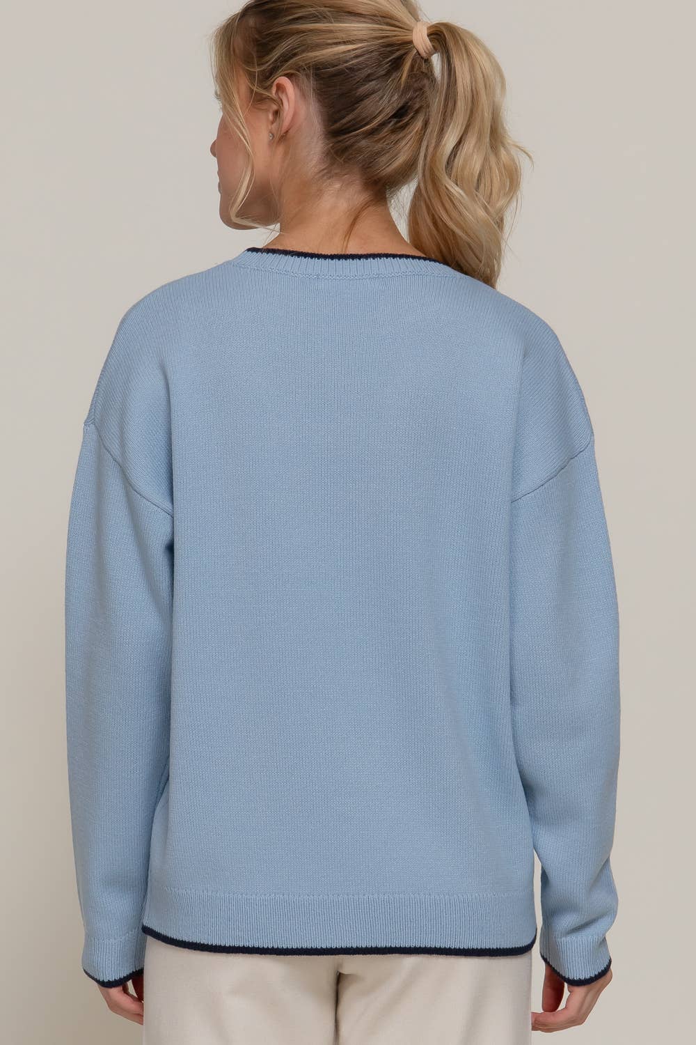 Active USA - Women's Long Sleeve Crew Neck California Lettering Sweater - SW14654
