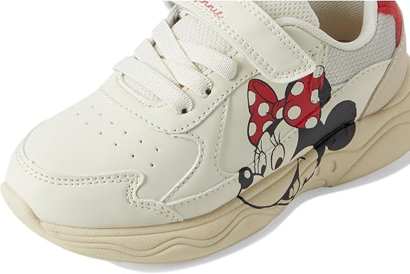 Minnie Mouse Kids Sneakers Girls Cute Comfy Lightweight Strap-On Shoes - CH97009