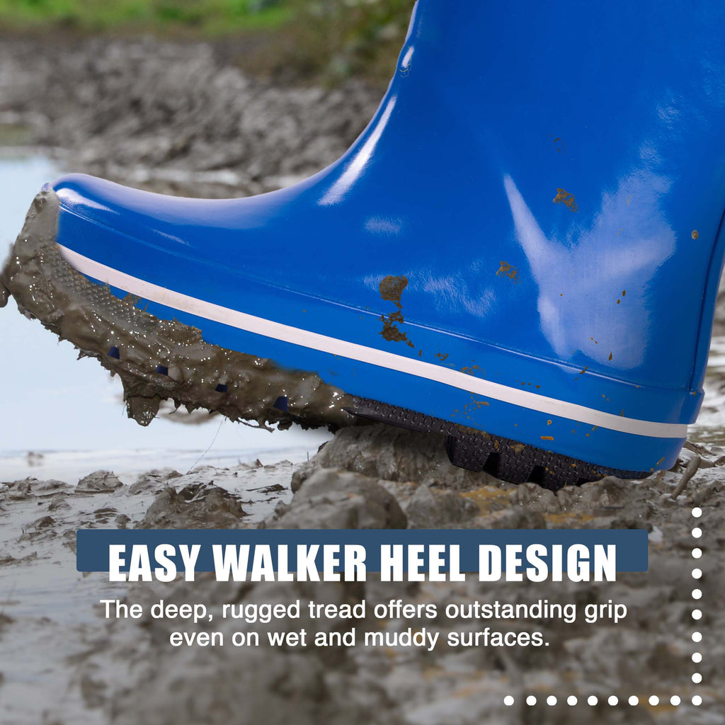 Norty Toddler Rain Boots - Blue/White Color -  39817